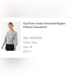 Out From Under Smocked Raglan Pullover